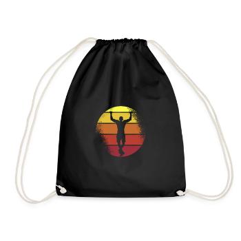 Calisthenics Sunset Vintage - Sac de sport léger - noir - Devant