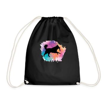 Border Collie Chien Collie Chiens Border animal de compagnie - Sac de sport léger - noir - Devant