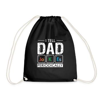 dad joke père blague dadjokes dadjoke - Sac de sport léger - noir - Devant