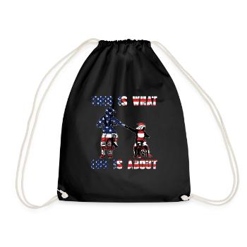 Dirt Bike Life Motocross Is My Life A Father Son - Drawstring Bag - black - Front