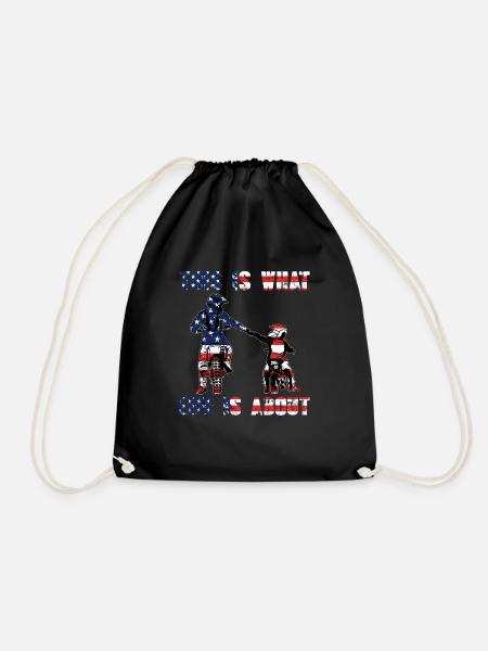 Dirt Bike Life Motocross Is My Life A Father Son - Drawstring Bag - black
