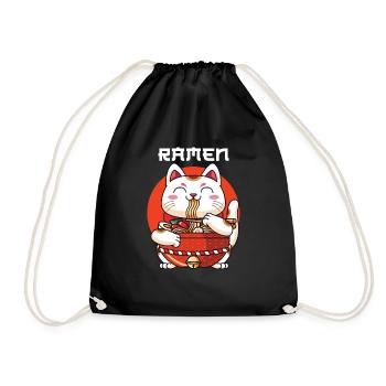 Ramen Maneki Neko - Turnbeutel - Schwarz - Vorne