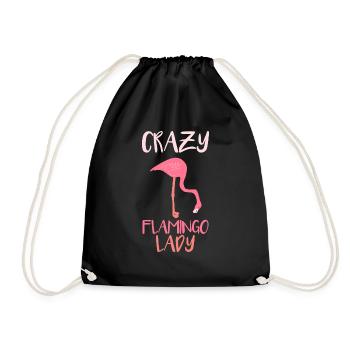 Flamingo Rose Rouge Animal - Sac de sport léger - noir - Devant