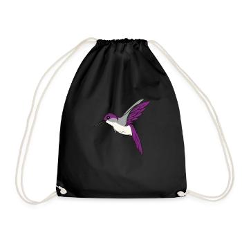 Soutien aux pavillons de fierté asexuels - Sac de sport léger - noir - Devant