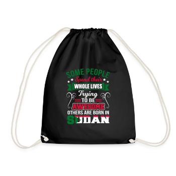 Sudan - Drawstring Bag - black - Front