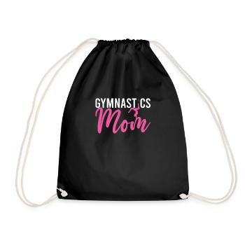 Gymnastics Mom Turner Mom Gymnastics Mother's Day - Drawstring Bag - black - Front