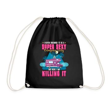 Camping Randonnée Camping Nature Tente Outdoor - Sac de sport léger - noir - Devant