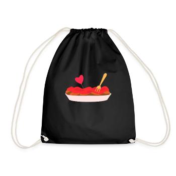 Currywurst - Turnbeutel - Schwarz - Vorne