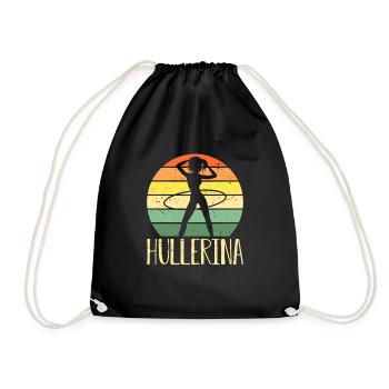 HulaHoop Fitness - Hullern - Hulahoop Hullerina - Turnbeutel - Schwarz - Vorne