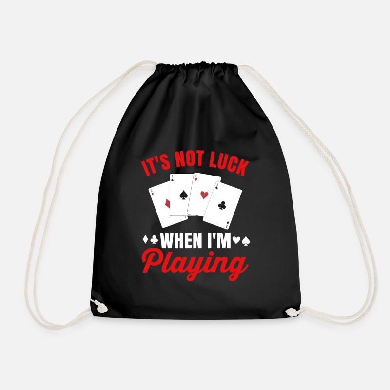 Poker - Turnbeutel - Schwarz