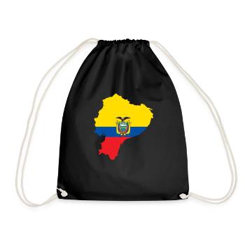 Ecuador - Drawstring Bag - black - Front