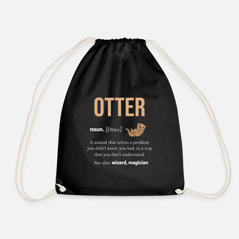 Otter - Turnbeutel - Schwarz