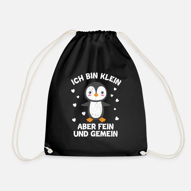 Pinguin - Turnbeutel - Schwarz
