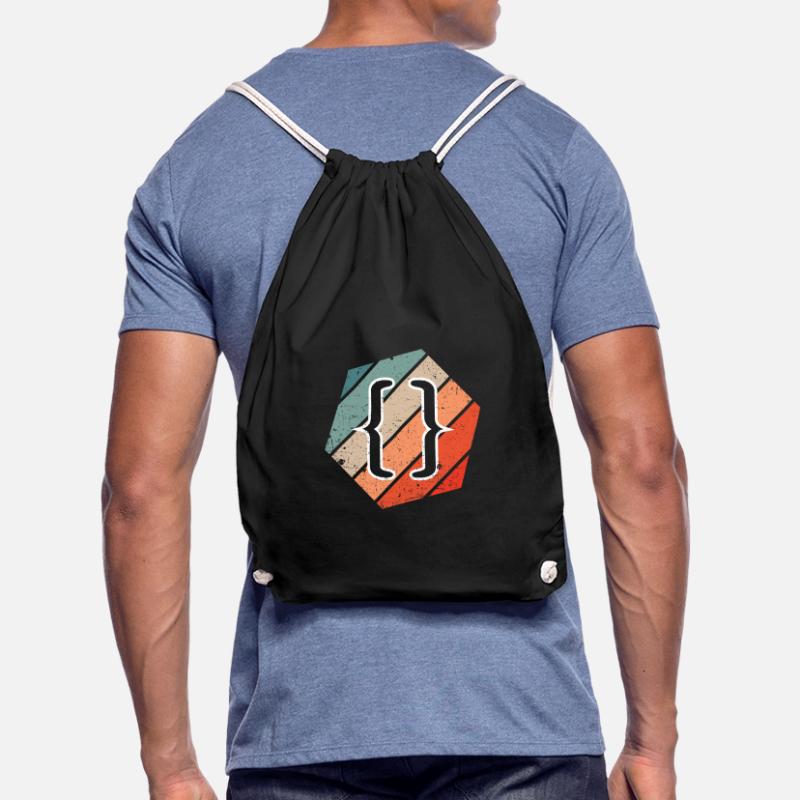 Vintage Web Developer CSS JavaScript and HTML 5 Drawstring Bag