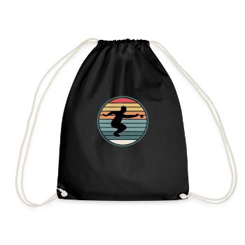 Boule Petanque Boccia Boule Player Boules Ball - Drawstring Bag - black - Front