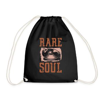 Klassisch Rare Soul Music Vintage Style - Turnbeutel - Schwarz - Vorne