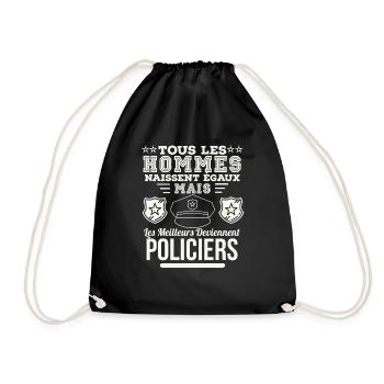 Policiers - Sac de sport léger - noir - Devant