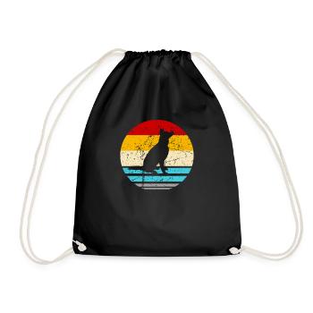 Berger allemand Berger amateur de chiens - Sac de sport léger - noir - Devant
