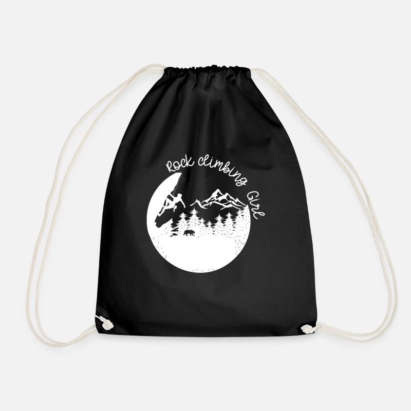 Fille d’escalade (2) - Sac de sport léger - noir