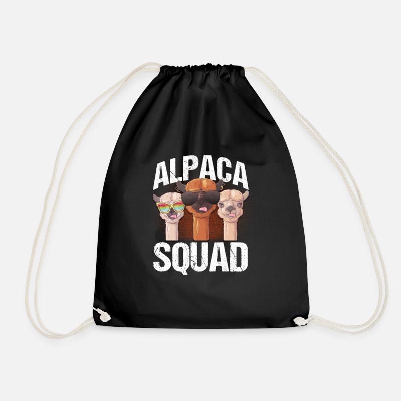 Alpaca Squad Alpaca Alpacas Gave - Sportstaske - sort