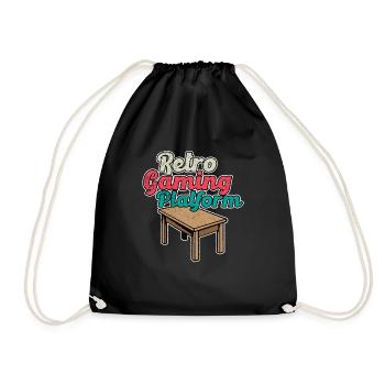 Retro Original Gaming For Board Game Lovers - Drawstring Bag - black - Front