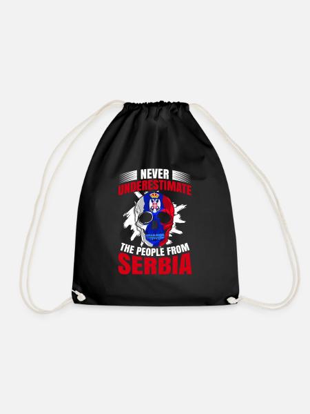 Serbien Tshirt Jugoslawien Belgrad Tito Geschenk - Turnbeutel - Schwarz