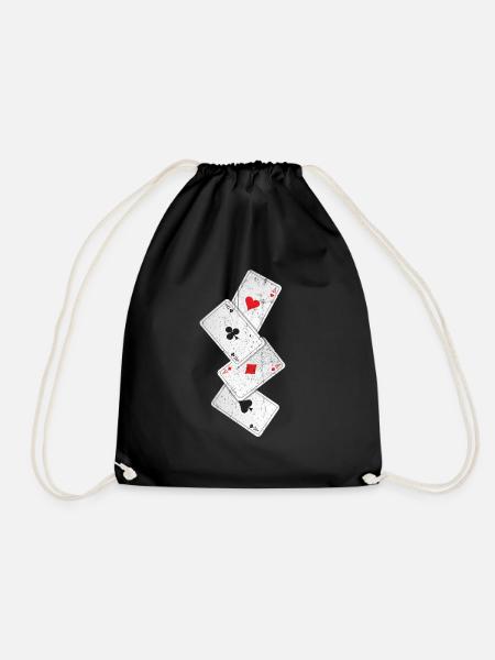 Poker - Turnbeutel - Schwarz