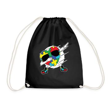 Autisme Autiste Asberger Autisme Awareness Puzzle - Sac de sport léger - noir - Devant