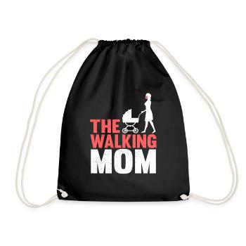 La maman de la marche - Sac de sport léger - noir - Devant