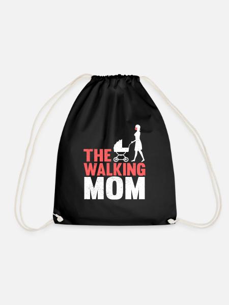 The Walking Mom - Turnbeutel - Schwarz