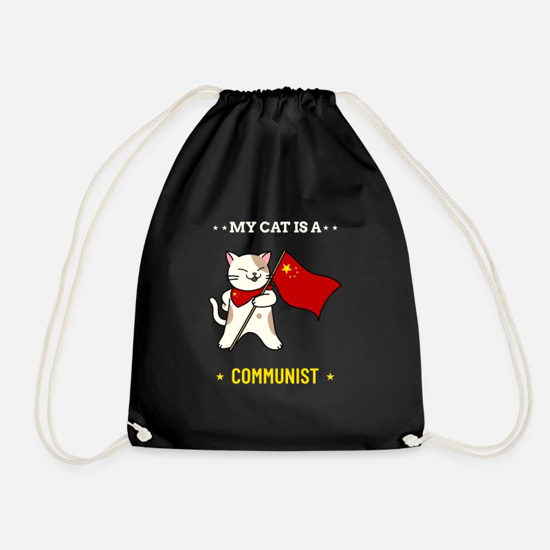 Mon chat est communiste - Sac de sport léger - noir
