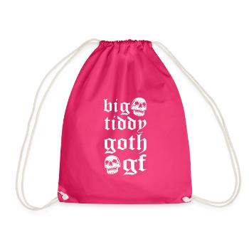 Big Tiddy Goth GF Monde Goth Tag - Sac de sport léger - fuchsia - Devant