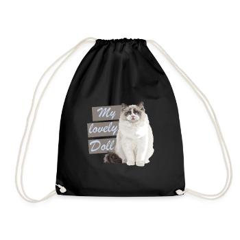 M lovely doll - Sac de sport léger - noir - Devant
