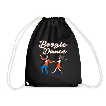 Boogie Woogie Dancer Dancing Paartanz Vintage - Turnbeutel - Schwarz - Vorne