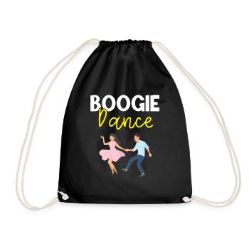 Boogie Woogie Dancer Dancing Paartanz Vintage - Turnbeutel - Schwarz - Vorne