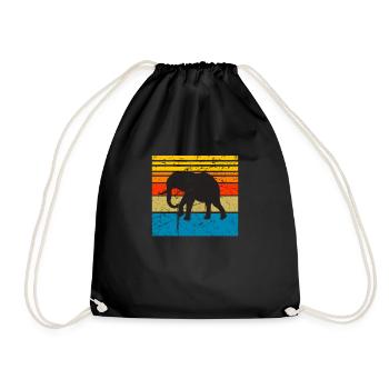 Éléphant éléphant animal Safari Zoo Wildnis cadeau - Sac de sport léger - noir - Devant