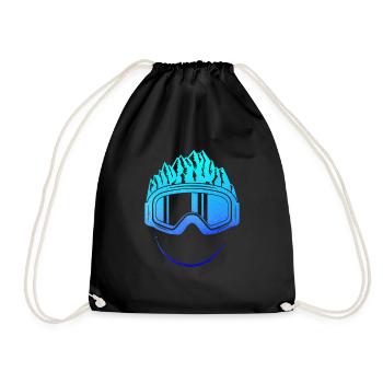 Ski lunettes de snowboard Ski ski montagne cadeau - Sac de sport léger - noir - Devant