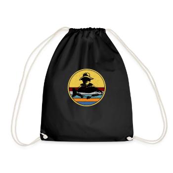 Carp Angler Carp Fishing Fish - Drawstring Bag - black - Front