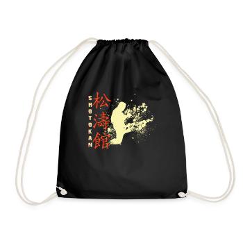 Shotokan - Turnbeutel - Schwarz - Vorne