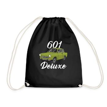 deluxe 601 - Drawstring Bag - black - Front