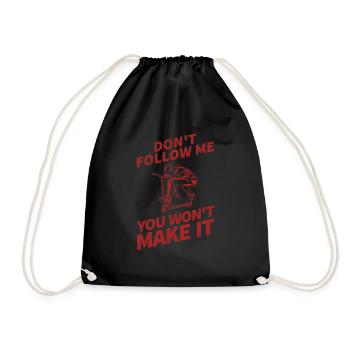 Cool Stunt Scooter Scooter Skater Gift - Drawstring Bag - black - Front