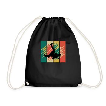 Breakdance Hip Hop Dancing Breakdancer Bboy Dance - Drawstring Bag - black - Front