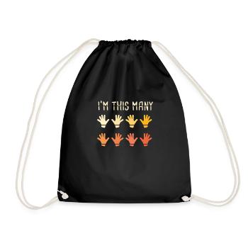 Funny 40th Birthday Gift For 40 Year Old - Drawstring Bag - black - Front