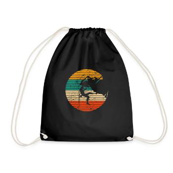 Escalade escalade Bouldern montagne escalade rocheuse - Sac de sport léger - noir - Devant