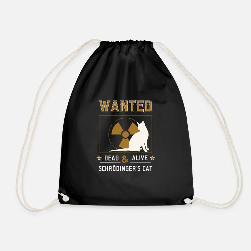 Schrödingers Cat - Drawstring Bag - black