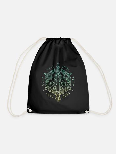 Yggdrasil World Tree World Ash Nordic - Drawstring Bag - black