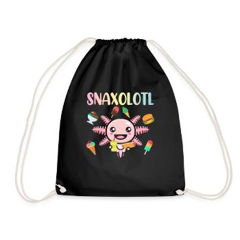 Sanxolotl Axolotl Mange de l’axolotl poisson migrateur - Sac de sport léger - noir - Devant