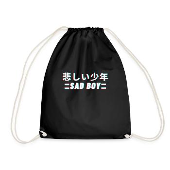 Sad Boy Vaporwave Aesthetic - Sac de sport léger - noir - Devant