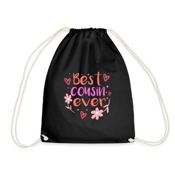 Best cousin ever - Sac de sport léger - noir - Devant