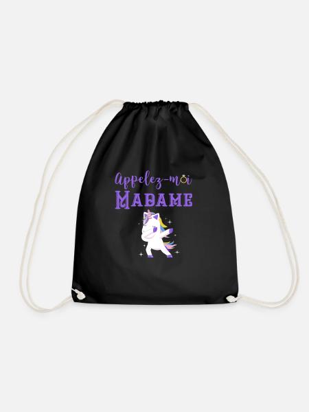 appelez moi madame licorne EVJF - Sac de sport léger - noir